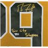 Image 2 : MARC-ANDRE FLEURY SIGNED GOLDEN KNIGHTS LE JERSEY INSCRIBE "SIN CITY STOPPER" (FANATICS HOLOGRAM)