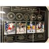 Image 2 : BEST OF THE BEST UNSIGNED 38X46 FRAME FT. GORDIE HOWE, BOBBY ORR, WAYNE GRETZKY & MARIO LEMIEUX