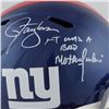 Image 2 : LAWRENCE TAYLOR SIGNED GIANTS FULL-SIZE SPEED HELMET W/"LT WAS A BAD M**********R" (BECKETT COA)