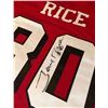 Image 2 : JERRY RICE SAN FRANCISO 49'ERS DUAL AUTOGRAPHED JERSEY (FRONT AND BACK AUTO)