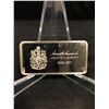 Image 2 : LOUIS ST. LAURENT PRIME MINISTERS STERLING SILVER 1 OUNCE BARS FRANKLIN MINT 1976