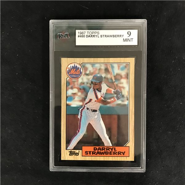 1987 TOPPS #460 DARRYL STRAWBERRY (9 MINT)