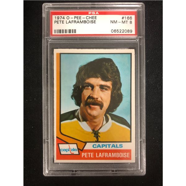 1974 O-PEE-CHEE #166 PETE LAFRAMBOISE (NM-MT 8)