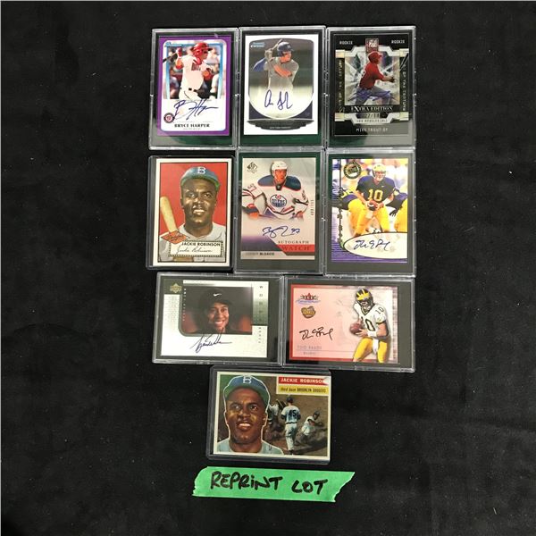 ASSORTED REPRINT SPORTS CARD LOT