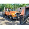 Image 2 : 2010 FORD F-650 PRO LOADER XL, 4DR DUMP TRUCK, ORANGE, VIN # 3FRNW6GA5AV251081