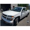 Image 1 : 2011 CHEVROLET COLORADO LT, 4DR EXT CAB PU, WHITE, VIN #1GCESCF9XB8103437