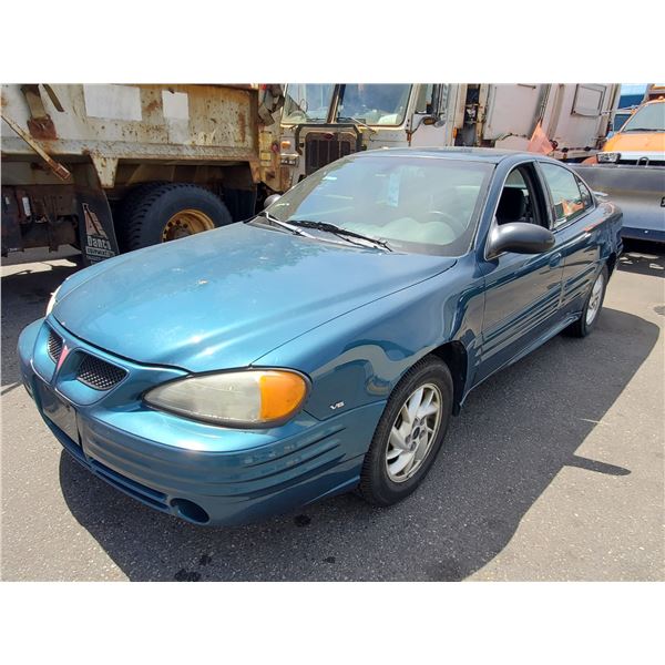 2002 PONTIAC GRAND AM, 4DR SEDAN, GREEN, VIN # 1G2NF52E62M727394