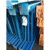 Image 2 : 6 BLUE 10' UPRIGHT PALLET RACKING AND 30 ORANGE 8' CROSS BRACES