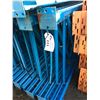 Image 2 : 6 BLUE 10' UPRIGHT PALLET RACKING AND 30 ORANGE 8' CROSS BRACES