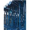 Image 2 : 6 BLUE 10' UPRIGHT PALLET RACKING AND 30 ORANGE 8' CROSS BRACES