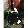 Image 1 : 2 BLACK INDUSTRIAL MOBILE BANDING DISPENSER MACHINES AND BANDING TOOLS