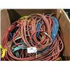 Image 1 : BIN OF ASSORTED AIR HOSES AND EXTENSION CORDS