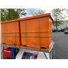 Image 2 : GREATBEAR ORANGE METAL INDUSTRIAL FORKLIFT DUMP BIN W43" X L43" X H37"