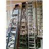 Image 1 : 1 WOOD 12' STEP LADDER AND 1 WOOD 6' STEP LADDER