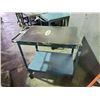 Image 2 : BLUE INDUSTRIAL 2 TIER MOBILE METAL PRODUCT CART