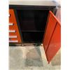 Image 2 : ORANGE STEELMAN 10 DRAWER MOBILE WORK BENCH H38" X W67" X D25" WITH ANTI-SLIP LINING