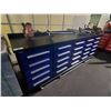 Image 2 : BLUE STEELMAN 25 DRAWER WORK BENCH H36" X W113" X D29" WITH ANTI-SLIP LINING