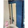 Image 2 : 10 BAYS OF 72" TALL SINGLE DOOR BEIGE / BLUE METAL LOCKER SYSTEM