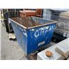 Image 2 : BLUE 38"W X 52"D X 33" H FORKLIFT DUMP BUCKET ATTACHMENT