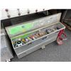 Image 2 : UWS STAINLESS STEEL CHECKER PLATE REFUELING TANK AND TOOLBOX COMBINATION