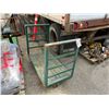Image 1 : GREEN METAL / WOOD MOBILE HEAVY DUTY WAREHOUSE CART