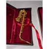 Image 2 : Golden Saxophone & Coins and Carved Mini Decor Items