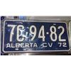 Image 1 : 1967 and 1972 Alberta number plates