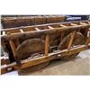 Image 6 : 150 Year Old Wagon from Moe's. Originated in India -  approx 88" x 36.5" x 58"