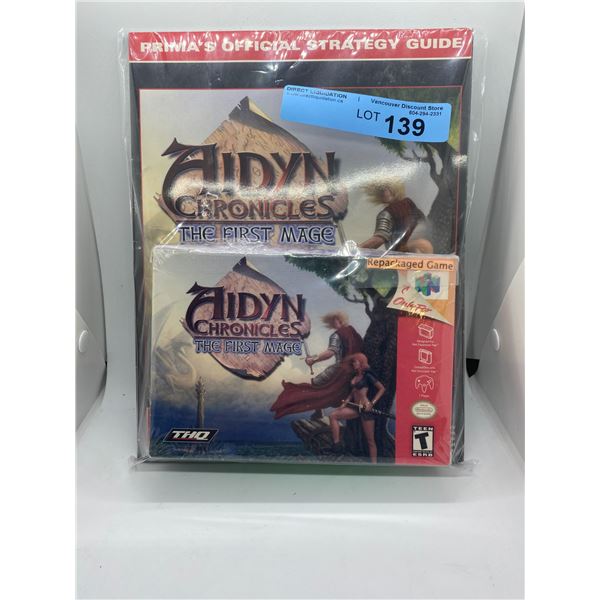 Nintendo 64 Aidyn Chronicles - The First Mage repackaged game and strategy guide