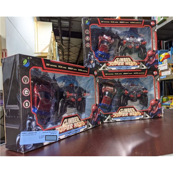 Lot of 3 Super Hero Climber Toys