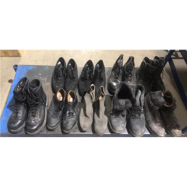 Lot of boots and shoes