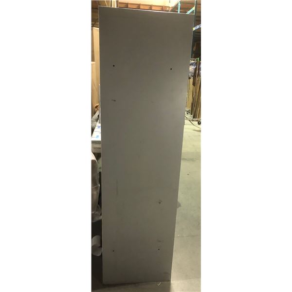 One large metal storage cabinet