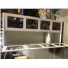 Image 2 : white shelf / display unit - approx. 75" tall x 13.5" wide x 31.5"