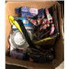 Image 8 : large lot of miscellaneous items including headlight system small hammers bags and kitchen items