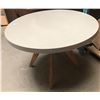 Image 1 : gray round dining table approx. 43.5 in diameter 30 in height