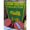 Image 2 : vintage weight scale and a metal John Deere Collector Sign
