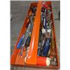 Image 3 : Metal Toolbox with assorted tools