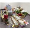 Image 1 : Large lot of Christmas Decorations and two chairs