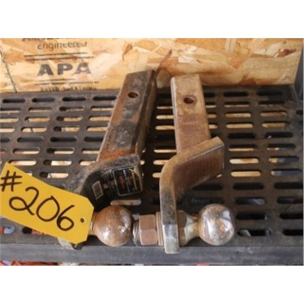 2 HITCHES WITH 2" BALL