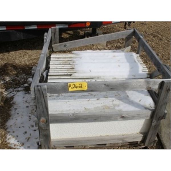CRATE OF WHITE WALL STONE PANELS