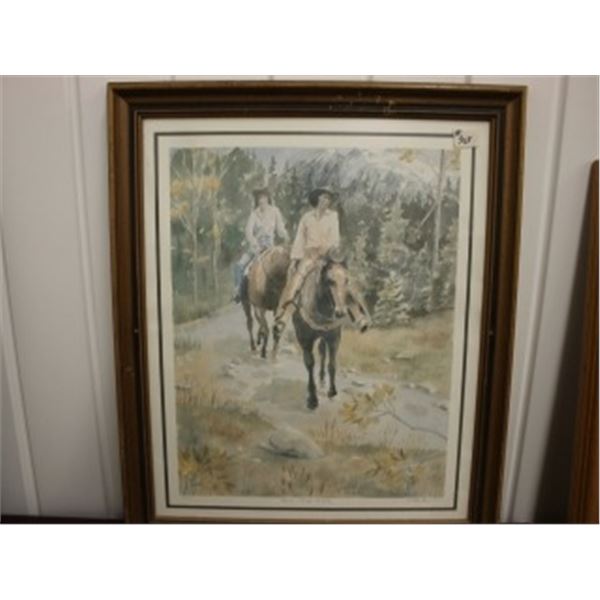 WATER COLOR PAINTING - HORSE THIEF CREEK, BC