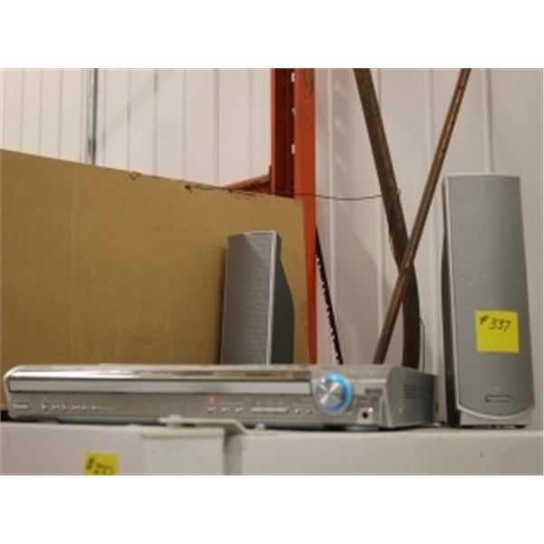 PANASONIC STEREO WITH SPEAKERS & SUBWOOFER