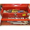 Image 1 : RED TOOL BOX C/W WRENCHES