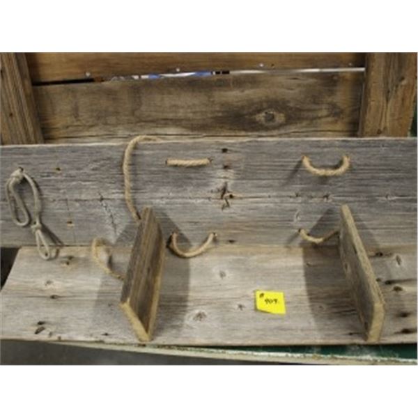 ASSORTED BARNWOOD FIXTURES