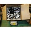 Image 1 : BOX OF BINDERS & ELECTRIC SHARPENER