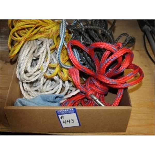 BOX OF ASSORTED ROPE