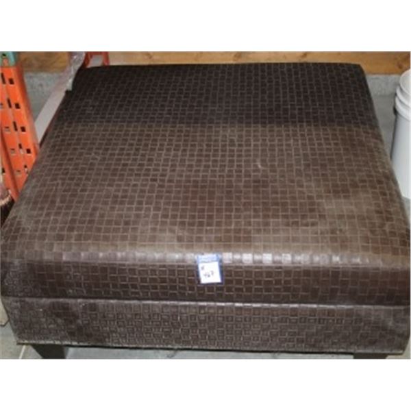 LARGE BROWN OTTOMAN