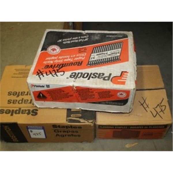 ASSORTED OF STAPLES & NAILS