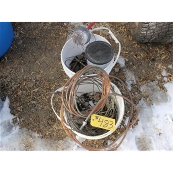 2 PAILS OF COPPER & NAILS