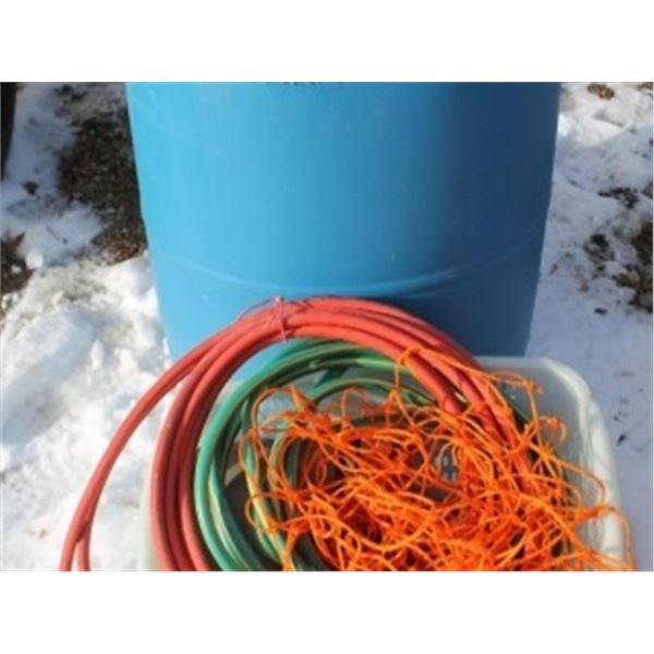 ASSORTED HOSES, STRAPS & NETTING